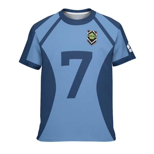 Kids Blu-e Shirts Loc-k 3d Printed Jersey Breathable T-Shirt