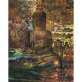 thumbnail image 2 of Haynes, Smith 12x14 Gold Ornate Wood Framed with Double Matting Museum Art Print Titled - Buddah Zen, 2 of 4