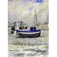thumbnail image 2 of Prendergast, Maurice Brazil 14x18 Black Ornate Wood Framed with Double Matting Museum Art Print Titled - Low Tide, Afternoon, Treport, 2 of 4