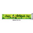 thumbnail image 3 of Happy St. Patrick's Day Banner 16x71in Lucky Clover Background Decoration Irish Festival Outdoor Indoor Party Banner Sign for Clover Party Supplies, 3 of 6