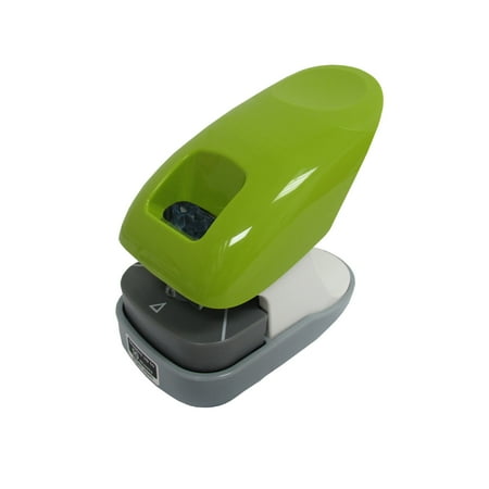 Holder Free Stopper - Non Detectable 10 Sheet Staple Free Stapler Green