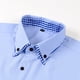 thumbnail image 5 of Blusa y camisa de manga larga con cuello vuelto para hombre, cárdigan liso de moda con cuello vuelto, camisa de negocios con botones, blusa de poliéster para hombre, 5 of 8