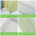 thumbnail image 6 of Rirool Large Capacity Pencil Case, 3 Zipper Compartments Pen Pouch for High School, College, Teachers, Office & Travel Use, Makeup Bag for Teens and Adults, Green, 6 of 7
