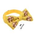 thumbnail image 2 of Yellow Bow Tie With Monkey Pre-Tied Shape Unisex Pattern, By Bow Tie House (Medium, Yellow Monkey), 2 of 6