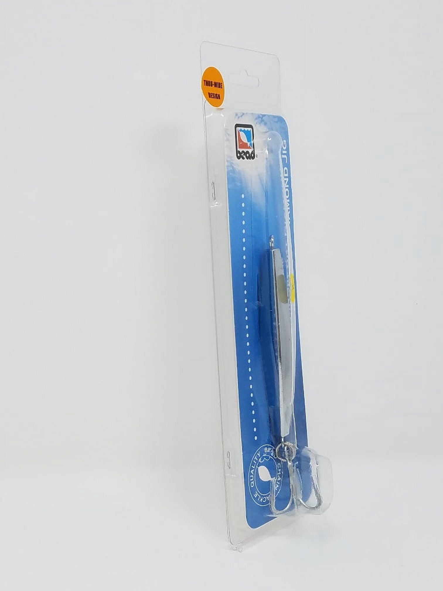 Bead Bridgeport D4X3 Diamond Jig 6 oz with Treble Hook Fishing Jig