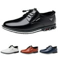 thumbnail image 5 of Mepaouo Mens Dress Shoes Flat Heel Fashion Formal Oxford Shoes Business Wedding Prom Oxfords, 5 of 9