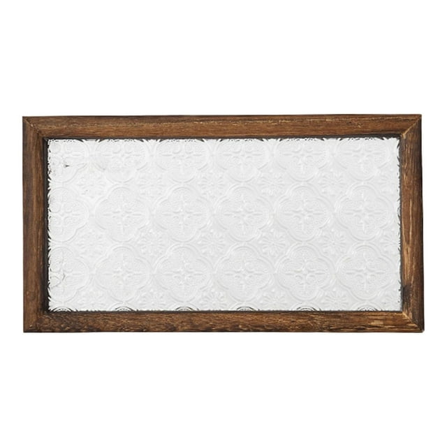 Bandeja para servir té, centro de mesa de café, plato de exhibición de mostrador, begonia tallada Blanco 226x123cm