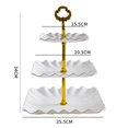 thumbnail image 1 of Luckyn Three-Tier Cake Stand, Candy Plate, Fruit Plate, Dessert Stand, Suitable for Wedding Banquets, Birthdays, Parties and Various Festivals, 1 of 7
