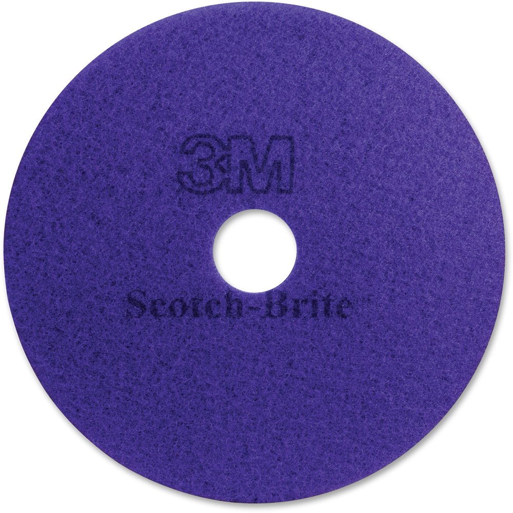3M Diamond Floor Pads Plus 5/CT Purple 23894