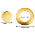 thumbnail image 7 of Unique Bargains Engine Start Stop Button Cover Kit Push Start Button Trim Sticker for Ford Explorer 2020-2022 for Ford Explorer Hybrid 2020-2021 Aluminum Alloy Gold Tone, 7 of 7