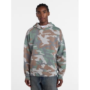 No Boundaries Men's Oversized Fleece Hoodie