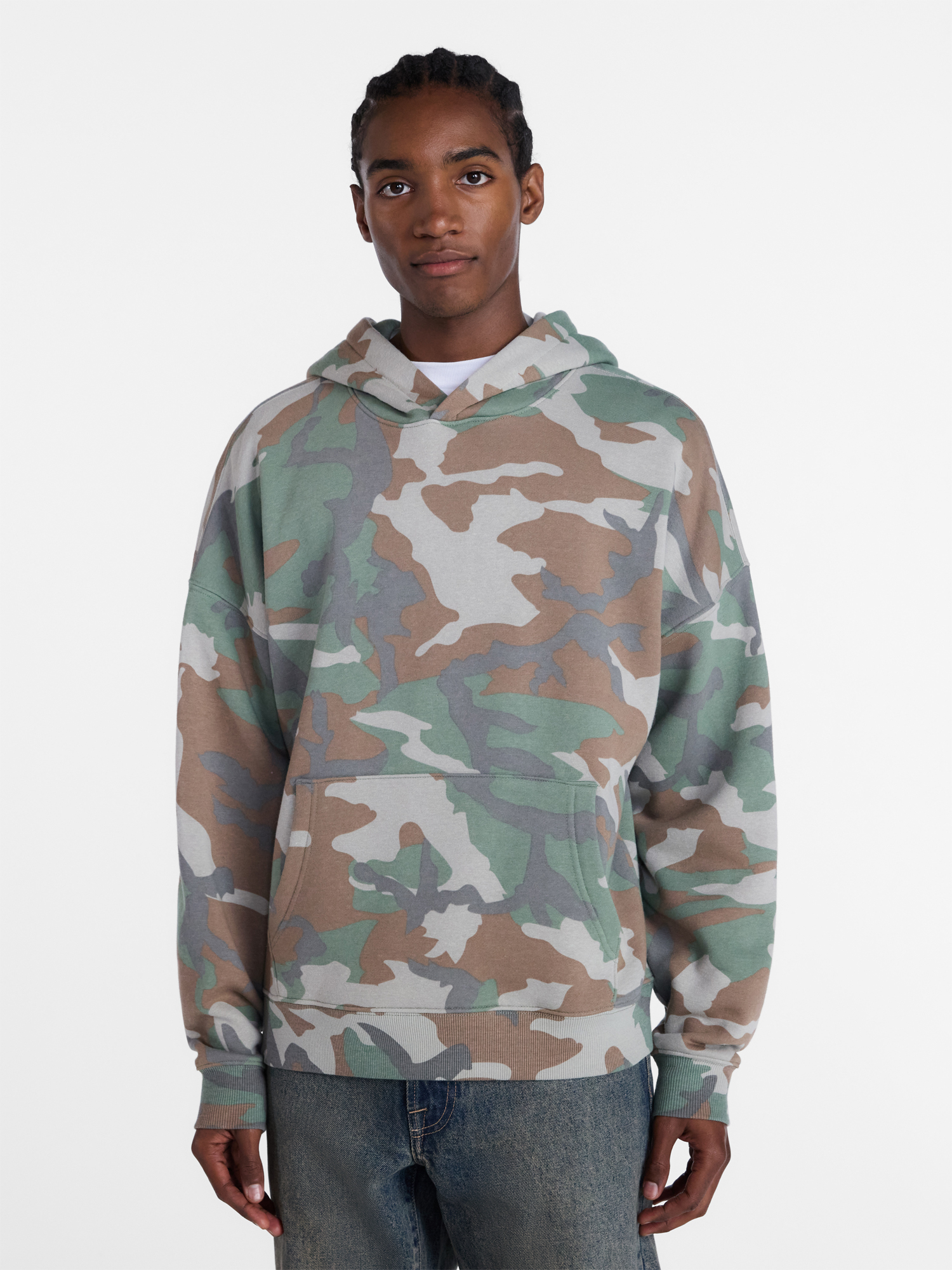 No Boundaries Men's Oversized Fleece Hoodie