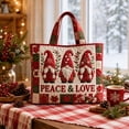 thumbnail image 4 of Christmas Quilted Tote Bag for Women,Large Open‑Top Foldable Shoulder Carryall Bag,Versatile Handbag for Travel,Work,College,Shopping and Daily Use C, 4 of 6
