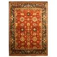thumbnail image 3 of EORC Rust Hand Knotted Wool Traditional Super Mahal Rug, 9' x 12', 3 of 15