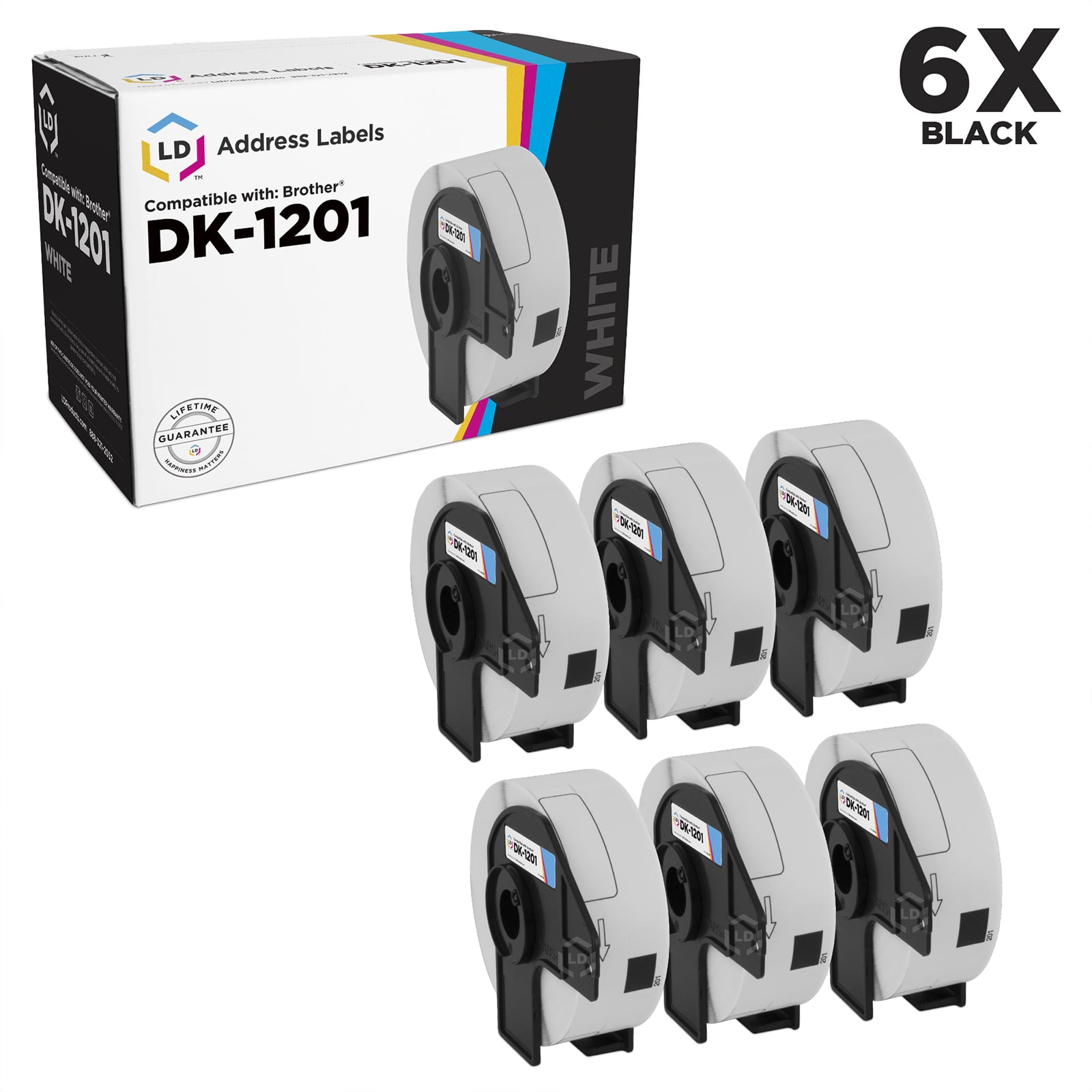 2 DK-1204 Replacement Rolls Compatible w/ Brother P-Touch Printer 