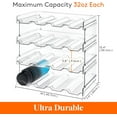 thumbnail image 3 of Lifewit Stackable Water Bottle Organizer for Cabinet, Freezer, Pantry - Plastic Cup Holder Pack of 4, 3 of 7