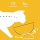 thumbnail image 3 of Tazón de comida para gatos inclinado 15 ° Tazón básico para alimentación de mascotas sin estrés, 3 of 8