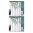 thumbnail image 2 of Advancent Cortina de ducha de baño Impermeable y que ahorra espacio Cómoda cortina de ducha para baño Cortinas de baño duraderas YL347-1 180 YL347-1 180 cm * 180 cm 2piezas, 2 of 4
