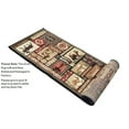 thumbnail image 6 of HR-Cabin Collection 906-Nature and Animals Area Rug 2.1 by 7.1Contemporary Geometric Design Fish/Moose/Bear/Lodge-Southwestern Design-Ivory/Red/Green and Multi, 6 of 7