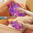thumbnail image 6 of 2L Hot Water Bottle with Soft Velvet Cover PVC Hot Water Bag for Pain Relief Long-Lasting Warmth Neon Pink Wavy Lines, 6 of 8