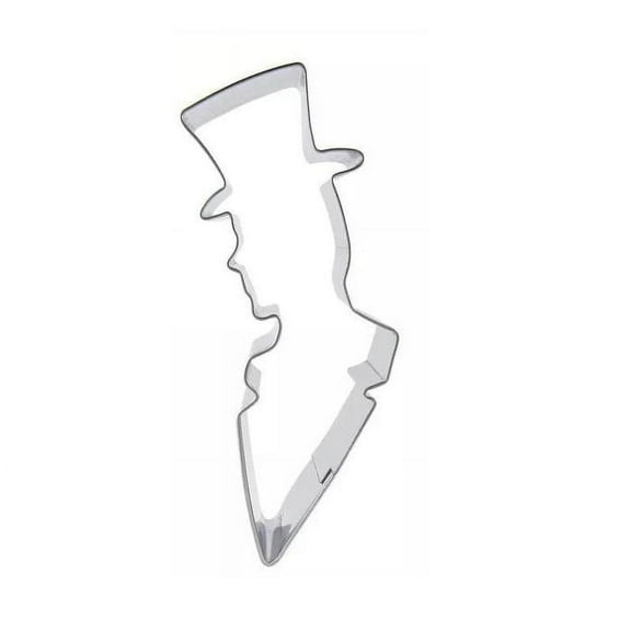 3.25” Dapper Gentleman With Top Hat Metal Cookie Cutter