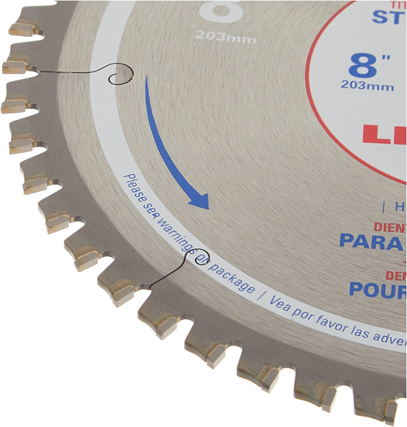 Lenox 21884ST800050CT 8 (203mm) 50 Tooth Count Metal Cutting Circular Saw  Blade For Steel