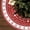 Red-Linen, variant on 48 Inch Christmas Tree Skirt,Linen Red Tree Skirt,Thickened Tree Skirt for Christmas Tree Decorations,Red and White Christmas Tree Skirt Christmas Trees