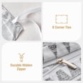 thumbnail image 6 of Lekesky Duvet Cover Queen Size, Grey Breathable Comforter Cover Queen Size 3pc Ultra Soft Brushed Bedding Duvet Cover Set with Zipper Ties (1 Duvet Cover 90x90 inches with 2 Pillow Cases), 6 of 9