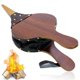 thumbnail image 1 of Fuelle de chimenea de madera con correa de cuero colgante, fuelle de aire marrón para barbacoa y camping al aire libre, 1 of 5