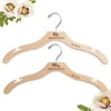 Mr. and Mrs. Set of 2 Personalized Wood Hangers