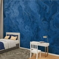 thumbnail image 2 of Peel and Stick Wallpaper Waterproof Blue Classic Grunge Ombre Texture Trendy Color Year 2020 Pretty Dark Wall Mural Decor Self Adhesive and Removable 100in x 144in, 2 of 8