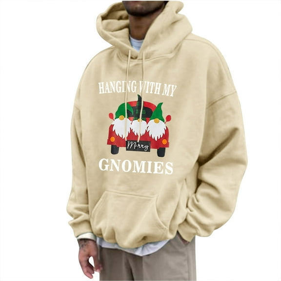 Nmnitkp Hoodies For Men Comfortable and Warm Men's Letter Graphic Print Lightweight Hoodies Trendy and Fashionable Hoodies Long Sleeve Drawstring Pullover Sweatshirts With Pockets