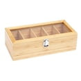 thumbnail image 1 of Caja de almacenamiento para bolsitas de té, organizador de café premium dividido, soporte para té, caja clasificadora de cápsulas de café para, 1 of 9