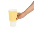 thumbnail image 6 of Restpresso 20 oz Light Yellow Paper Coffee Cup - Ripple Wall - 3 1/2" x 3 1/2" x 6 1/4" - 250 count box, 6 of 10