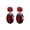 Red, variant on BNNG Christmas Crystal Earrings Fashion Exquisite Ice Flower Ladies Earrings Beautiful Creative Ear Jewelry Chritmas Glamour Earrings Christmas Sparkle Earrings