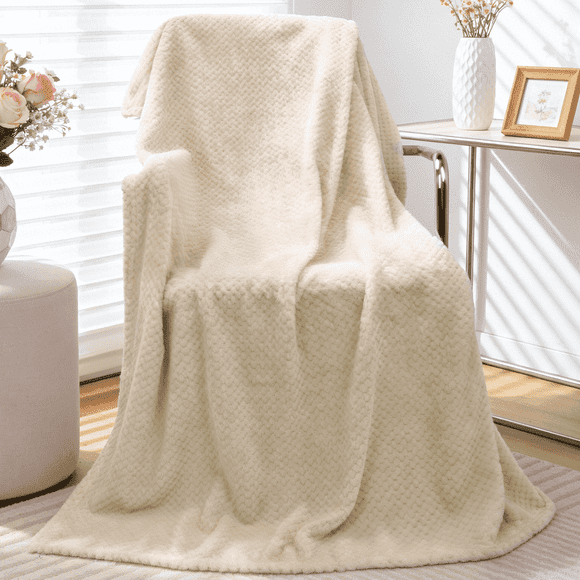 GPED Cobija Ultra Suave, Tamaño Individual, Mantas Cálidas y Acogedoras de 260GSM para Sofá, Cama, Silla, Mantas Transpirables y Ligeras para Todas las Estaciones, Decoración y Cobija para Regalar, B