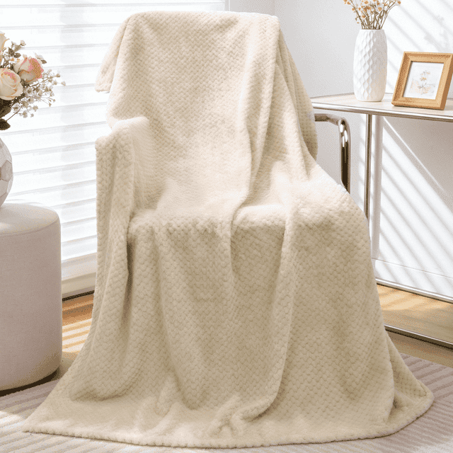 GPED Cobija Ultra Suave, Tamaño Individual, Mantas Cálidas y Acogedoras de 260GSM para Sofá, Cama, Silla, Mantas Transpirables y Ligeras para Todas las Estaciones, Decoración y Cobija para Regalar, B
