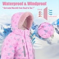 thumbnail image 2 of Kuleyang Breathable Kids Ski Suit One-Piece Waterproof Windproof, Premium Matte Snowsuit for Boys Girls, Winter Jumpsuit Overalls for Skiing Snowboarding Hiking Camping, 2 of 7
