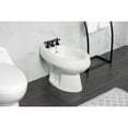 thumbnail image 3 of Kingston Brass KB320AX Victorian Three-Handle Bidet Faucet with Brass Pop-Up, Matte Black, 3 of 6