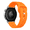 Orange, variant on 22mm Silicone Watch Strap with Football Pattern - Quick Release Sport Smartwatch Band