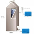 thumbnail image 3 of HIBIBUD 2026 New Portable Clothes Dryer - 800W Mini Dryer Machine for Apartments with Foldable Shelf,120Cm Drying Rack,30-120 Min Timer,110V for Indoor,Laundry Room & Travel-Blue,Pink,Gold,Green, 3 of 7
