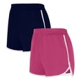 thumbnail image 2 of Hrsba Pack of Shorts for Women, 2 PC Solid Color Elastic Waist Yoga Shorts with Pockets for Beach and Workout, 2 of 3