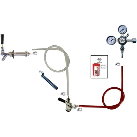 

Tapcraft Single Faucet Sanke Kegerator Conversion Kit For Commercial Kegs (1 Faucet w/Regulator)