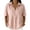Pink, variant on Half Sleeve Tops for Women V Neck Spring Tshirt Loose-Fit Business Clothes Zip Up Office Polo Shirts Pink XXL