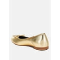 thumbnail image 3 of Ipara Bow Detail Metallic Ballerinas, 3 of 10
