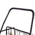 thumbnail image 6 of Costway Folding Shopping Cart Jumbo Basket Grocery Laundry with Swivel Wheels Black, 6 of 8