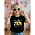 thumbnail image 2 of Hello 2026 Happy New Year Graphic Iron-On Print Tees, Suitable For Boys and Girls,Size 3T-13Y, 2 of 6