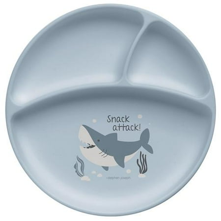 Stephen Joseph Silicone Baby Plate Shark