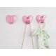 thumbnail image 2 of CHAO Ganchos de pared plegables Hideaway - (Corazón*2 unidades, rosa) Ganchos de pared resistentes con forma de corazón de aluminio espacial - Ganchos retráctiles para colgar abrigos, bufandas, sombre, 2 of 5
