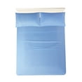 thumbnail image 4 of Mainstays 4-Piece Blue Microfiber Sheet Set, Full, 4 of 13
